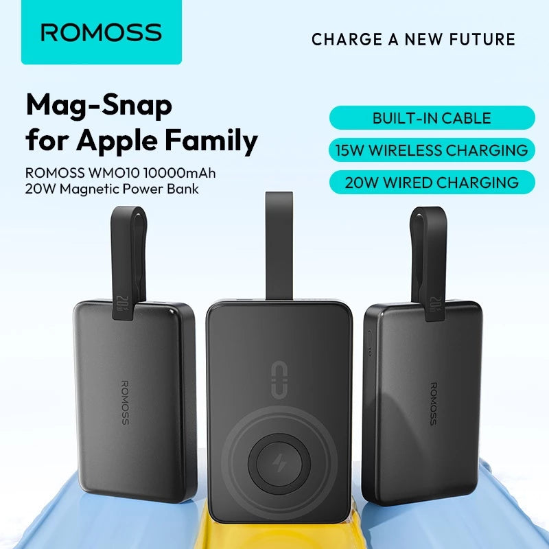 ⚡ Romoss WMO10 10000mAh 20W Magnetic Power Bank